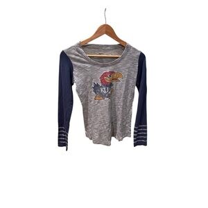 Kansas Jay hawks women's small long sleeve T-shirt